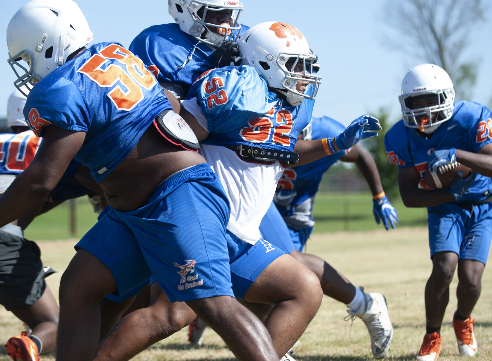 East St. Louis football practice